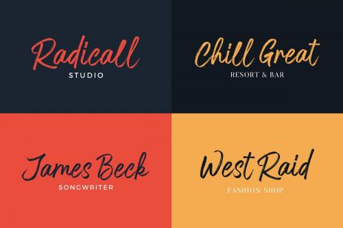 Nervous Brush Font