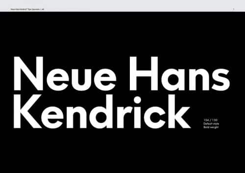 Neue Hans Kendrick Font Family