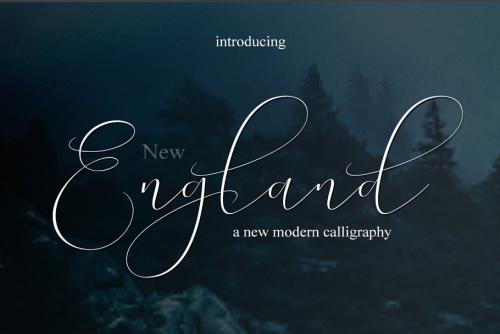 New England Script Font