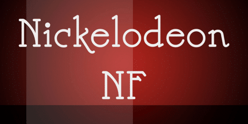 Nickelodeon NF Font