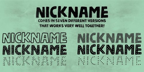 Nickname Font
