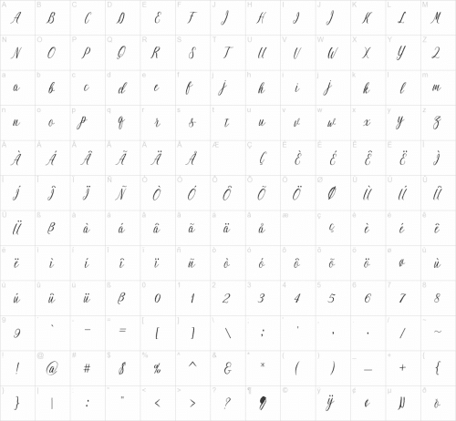 Nightingale Calligraphy Font