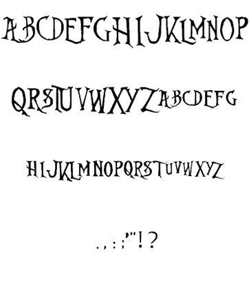 Nightmare Before Christmas Font