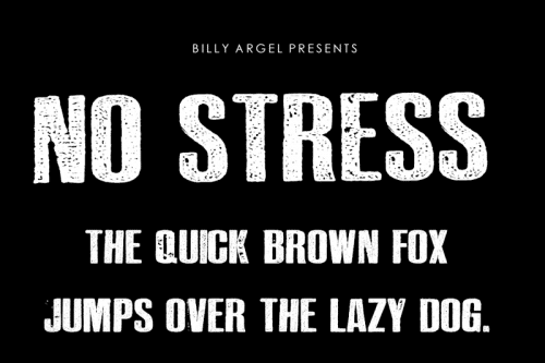No Stress Typeface