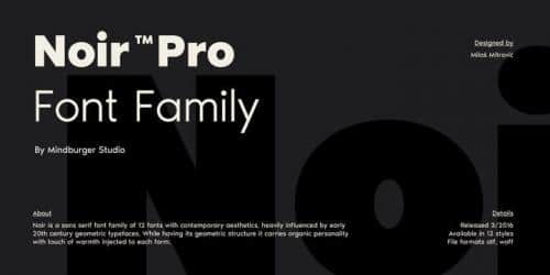 Noir Font Family