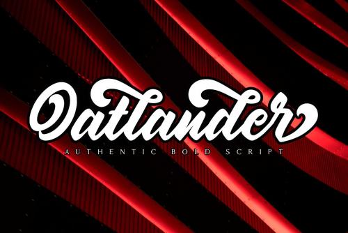 Oatlander Bold Script Font
