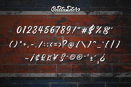 Oatlander Bold Script Font
