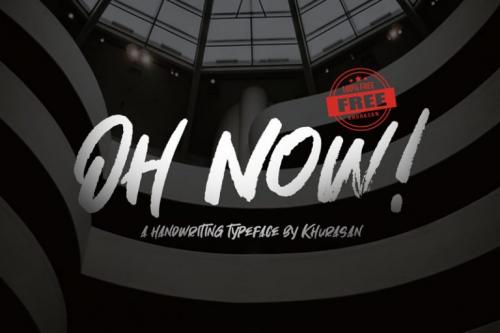 Oh Now Brush Font