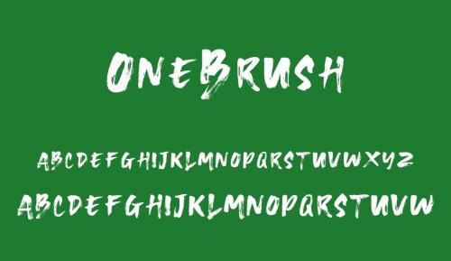 One Brush Font