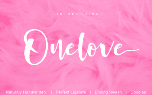 Onelove Brush Font