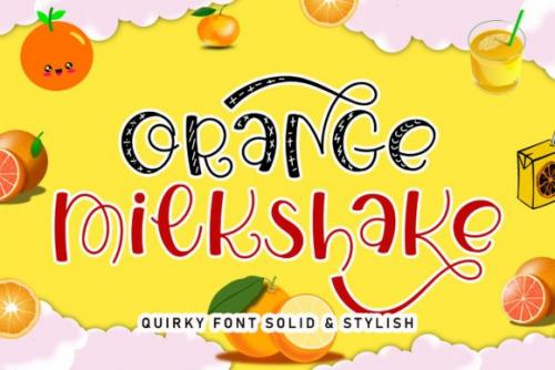 Orange Milkshake Script Font