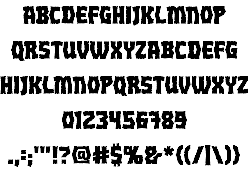 Orc Horde BB font family