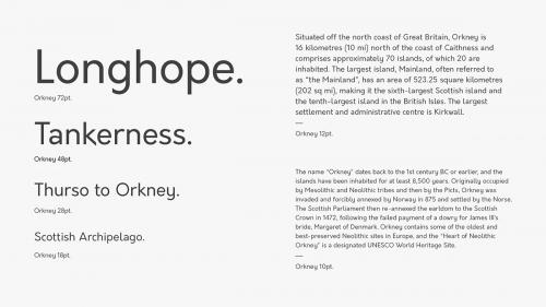 Orkney™ Open Source Typeface Font