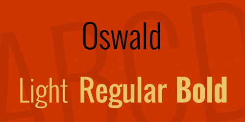 Oswald Font Family