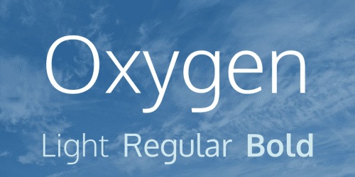 Oxygen Font Family