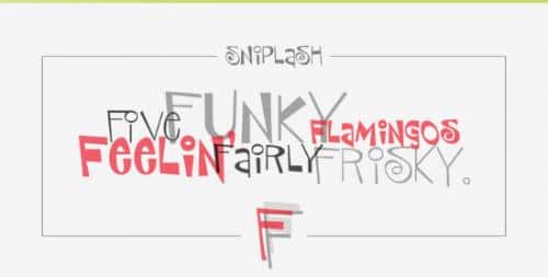 P Sniplash Font