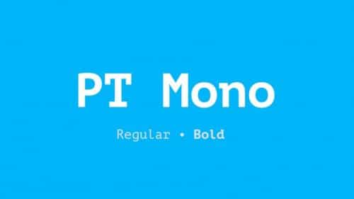 PT Mono Slab Font