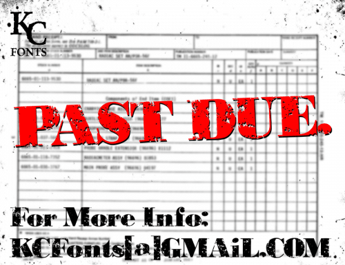 Past Due Font