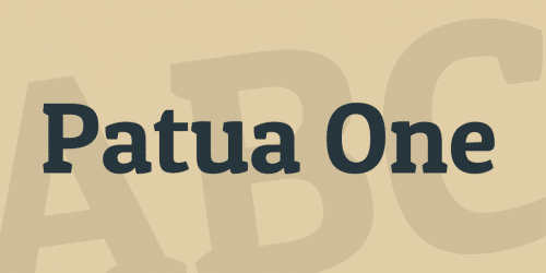 Patua One Font