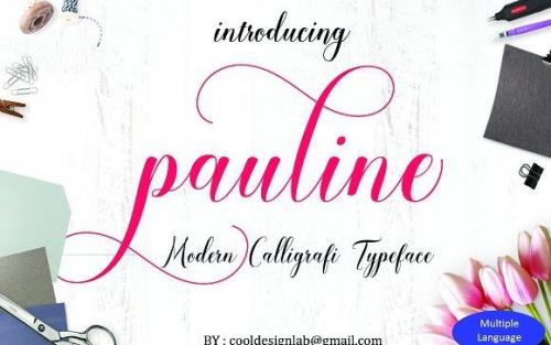 Pauline Modern Script Font