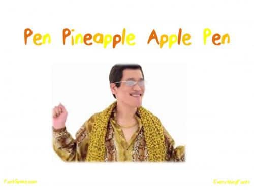 Pen Pineapple Apple Pen Font