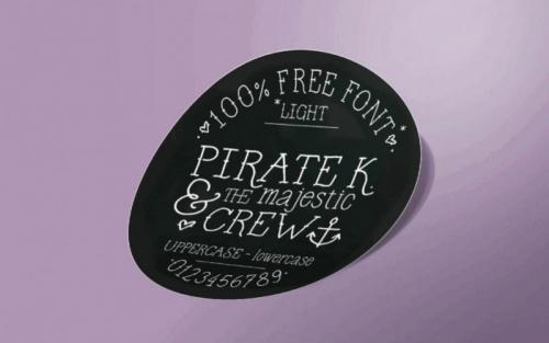 Pirate K Handmade Font