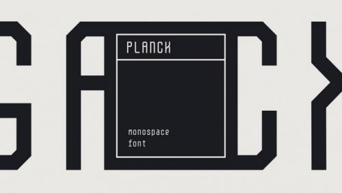 Planck Monospace Font