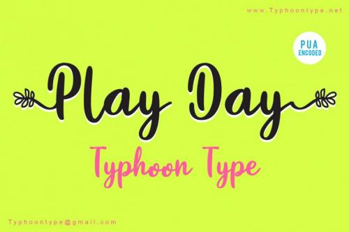 Play Day Script Font