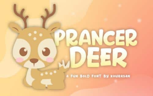 Prancer Deer Display Font