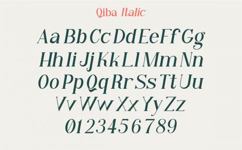 Qiba Simple Serif Font