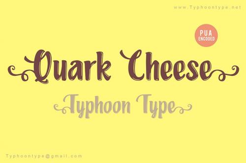 Quark Cheese Script Font