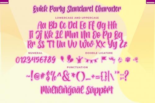 Quick Party Script Font