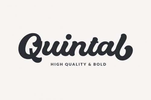 Quintal Bold Script Font