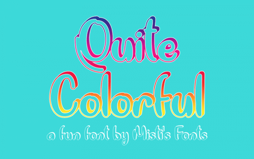 Quite Colorful Font