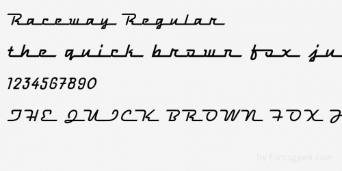 Raceway Font