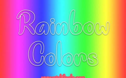 Rainbow Colors Display Font