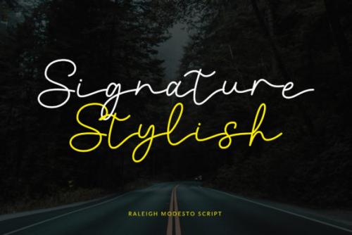 Raleigh Modesto Handwritten Font