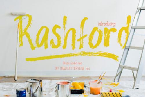 Rashford Brush Font