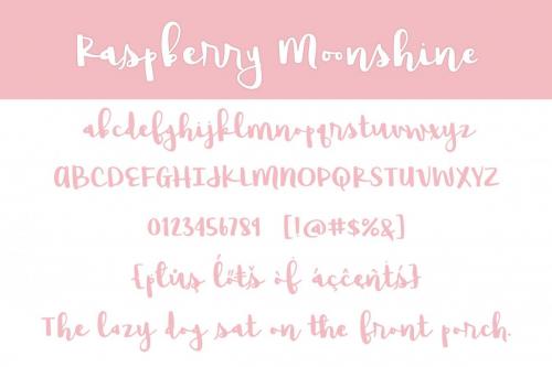 Raspberry Moonshine Font