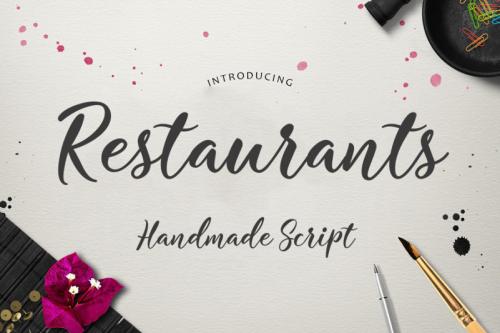 Restaurants Script Font