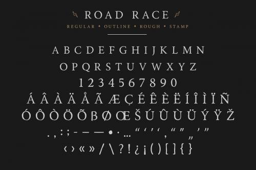 Road Race Typeface