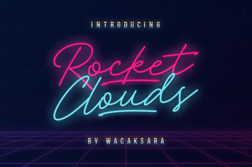 Rocket Clouds Script Font Free Download