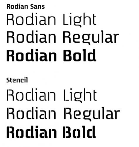 Rodian Sans Typeface Font