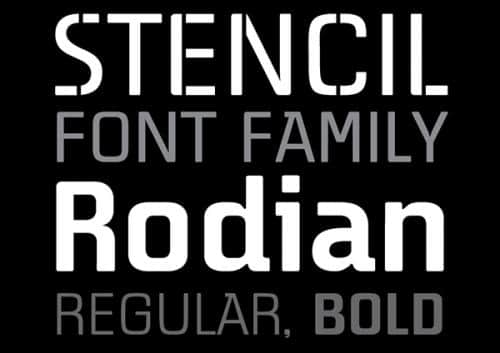 Rodian Sans Typeface Font