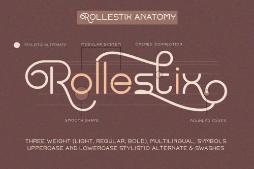 Rollestix Sans Serif Font