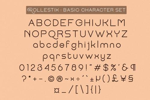 Rollestix Sans Serif Font