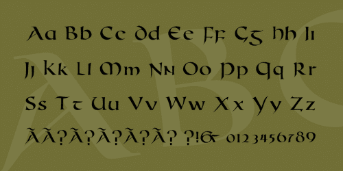 Roman Uncial Modern Font