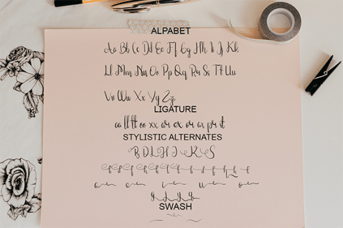 Rosalinda Calligraphy Font