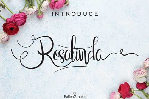 Rosalinda Calligraphy Font