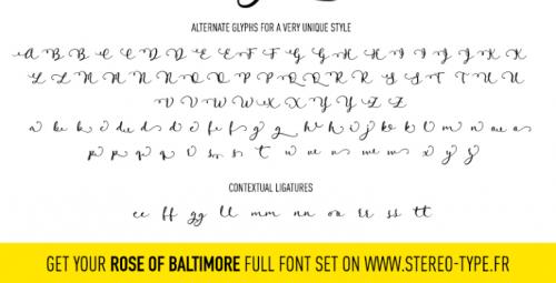 Rose Of Baltimore Script Font